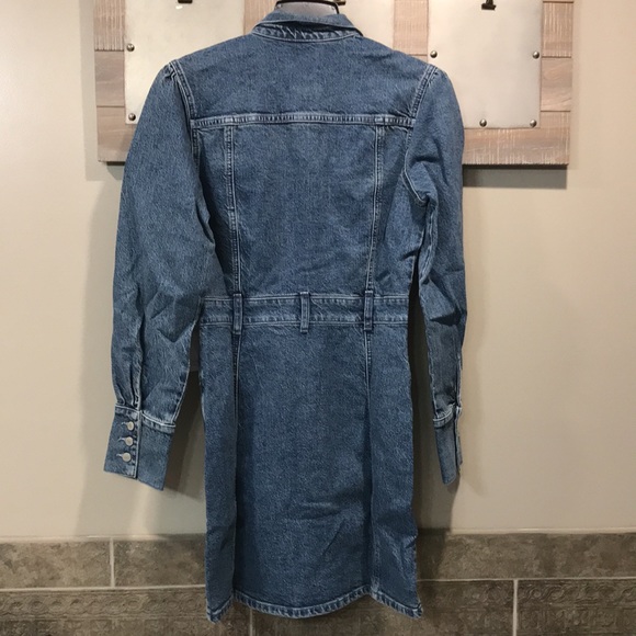 Boyish Emmett Puff Shoulder Denim Dress in “Mirror” Size XL - Picture 12 of 14